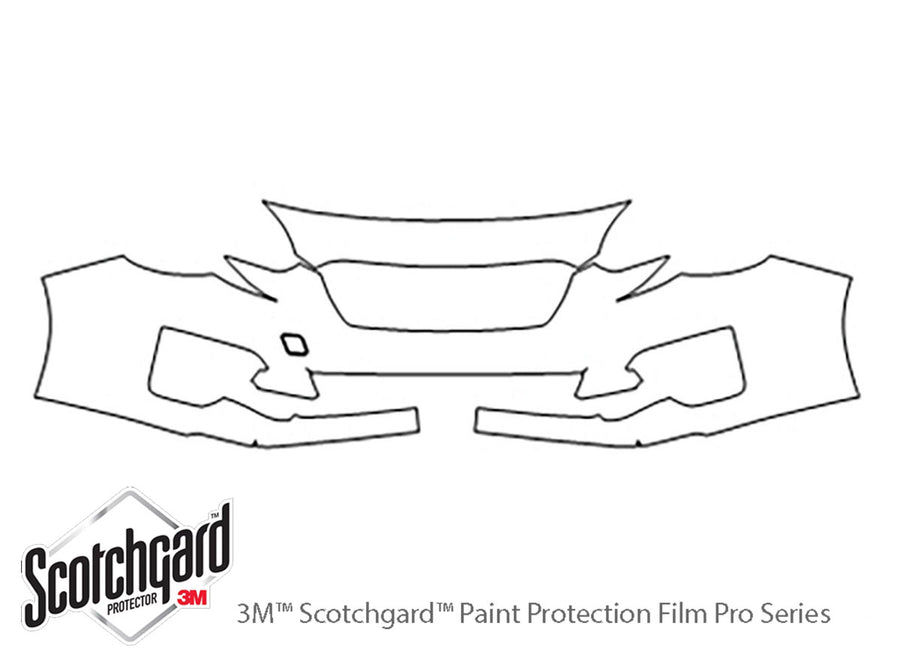 impreza 3M Clear Bra Bumper Precut PPF Diagram