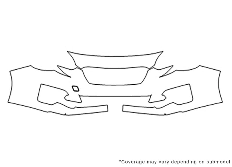 impreza 3M Clear Bra Bumper Precut PPF Diagram