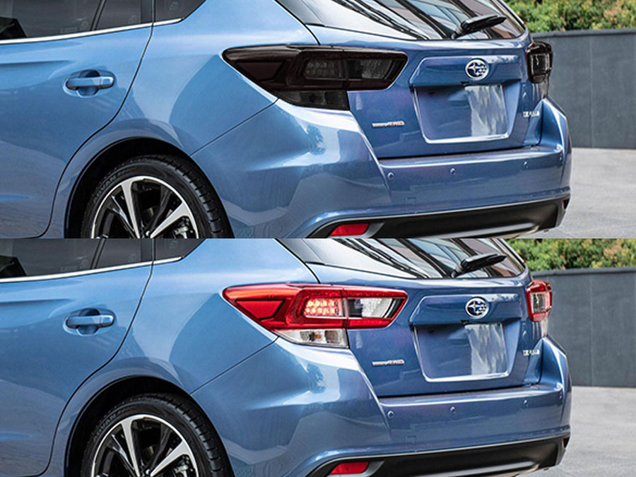 impreza (hatchback) Before and After Smoked Taillights