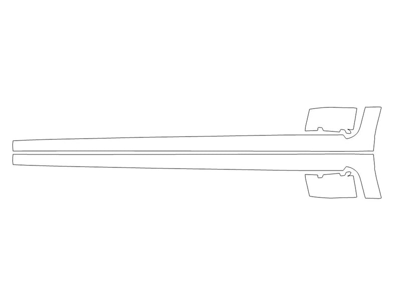 impreza Avery Dennison Clear Bra Door Cup Precut PPF Diagram