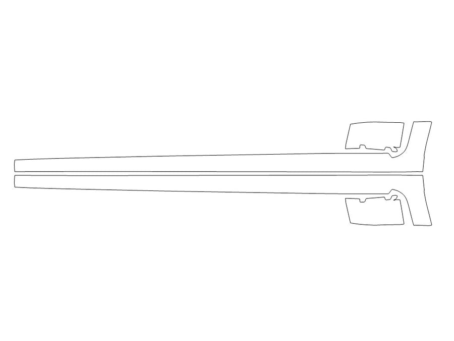 impreza Avery Dennison Clear Bra Door Cup Precut PPF Diagram