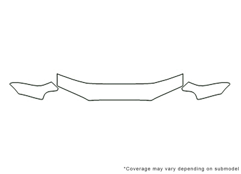 legacy Avery Dennison Clear Bra Hood Precut PPF Diagram