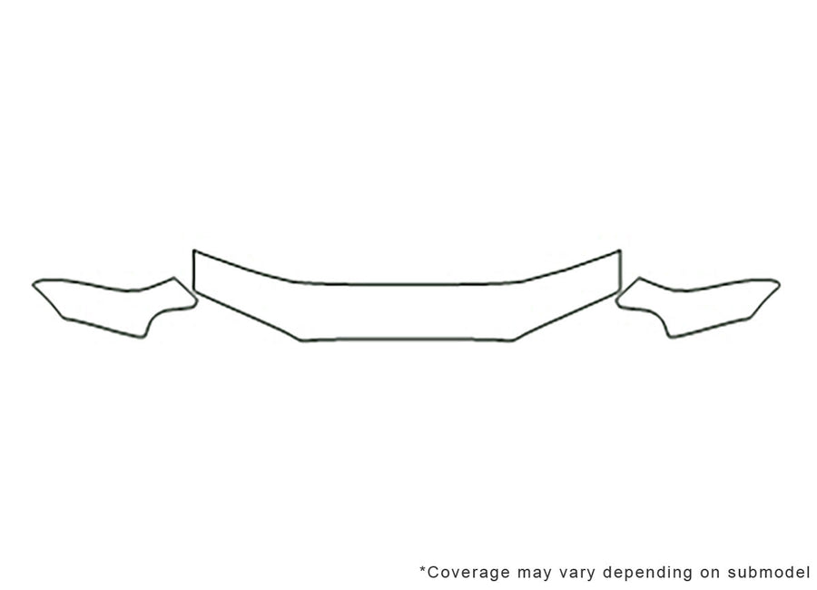 legacy Avery Dennison Clear Bra Hood Precut PPF Diagram