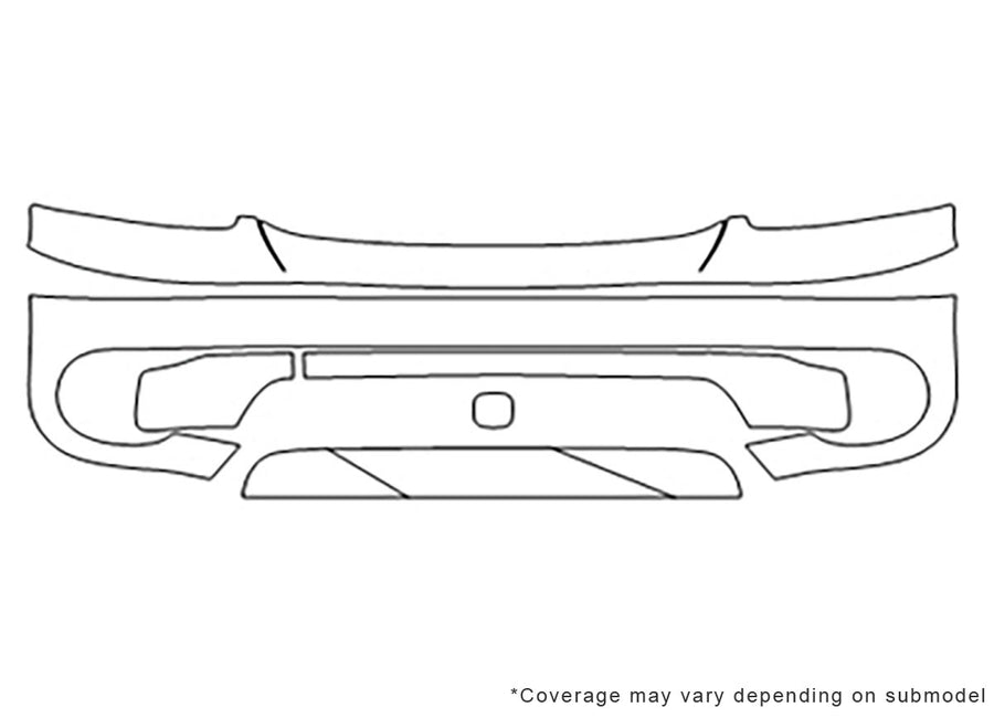 legacy Avery Dennison Clear Bra Bumper Precut PPF Diagram
