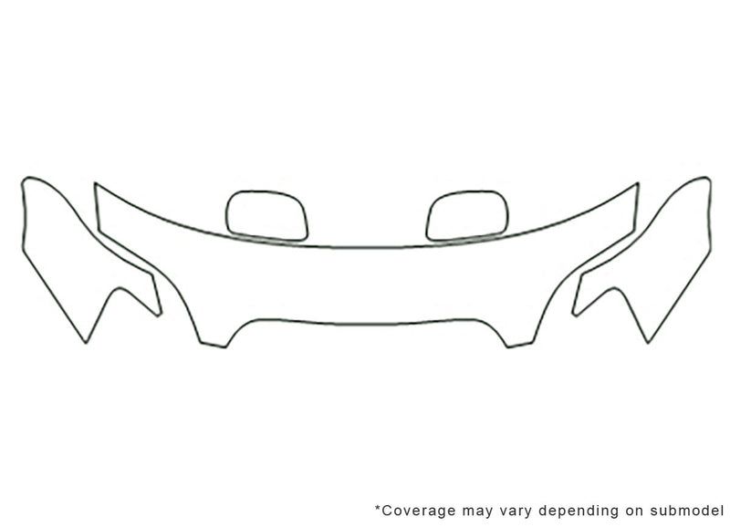 legacy 3M Clear Bra Hood Precut PPF Diagram