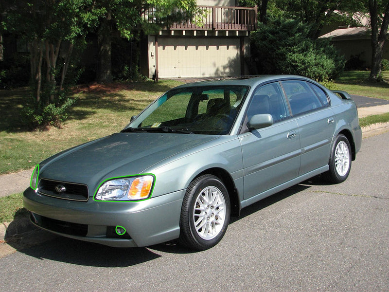 subaru legacy 2000-2004 Headlight Protection Installation Location