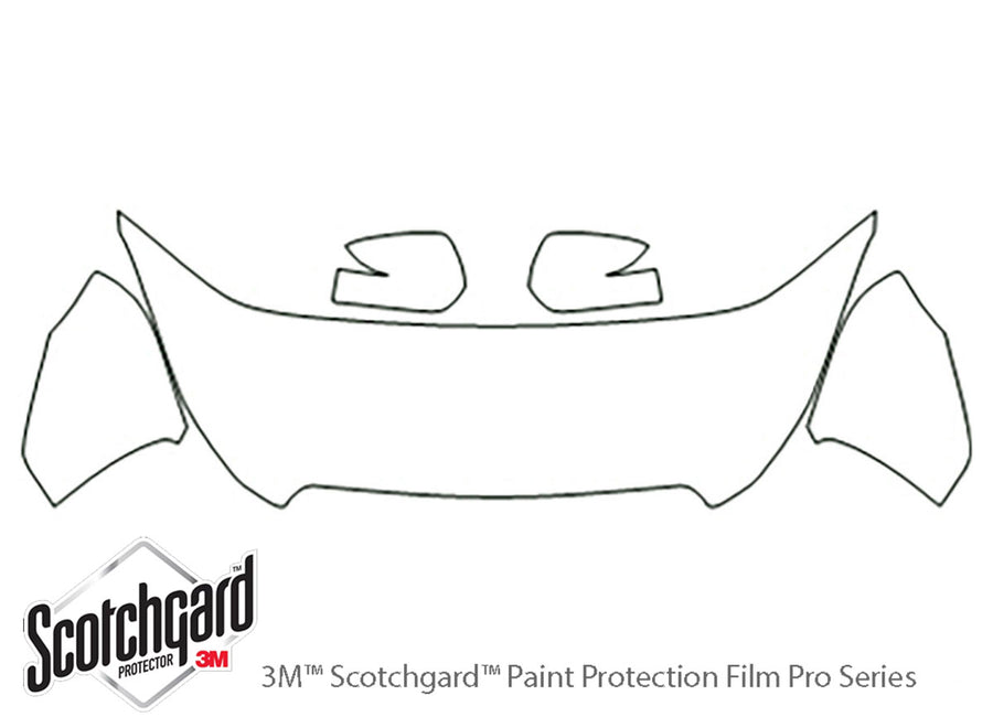 legacy 3M Clear Bra Hood Precut PPF Diagram