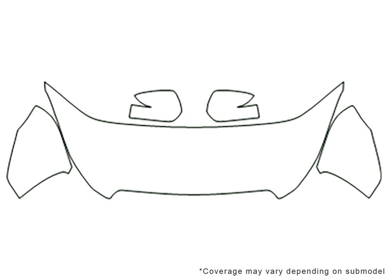 legacy 3M Clear Bra Hood Precut PPF Diagram