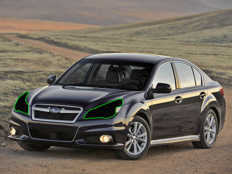 subaru legacy 2010-2014 Headlight Tint Location