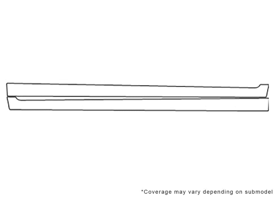 legacy Avery Dennison Clear Bra Door Cup Precut PPF Diagram