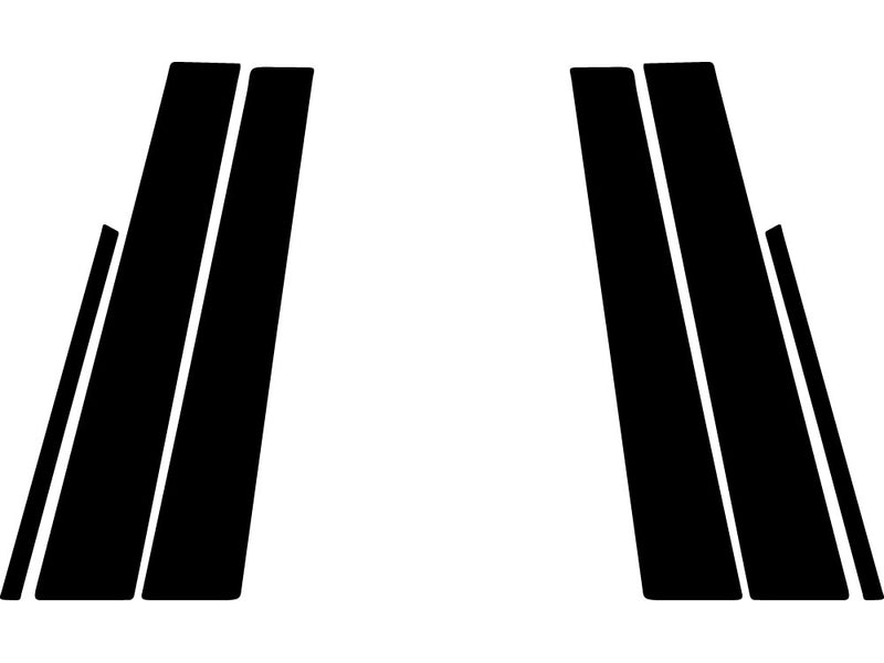 subaru legacy 2015-2019 Carbon Fiber Pillar Trim Diagram