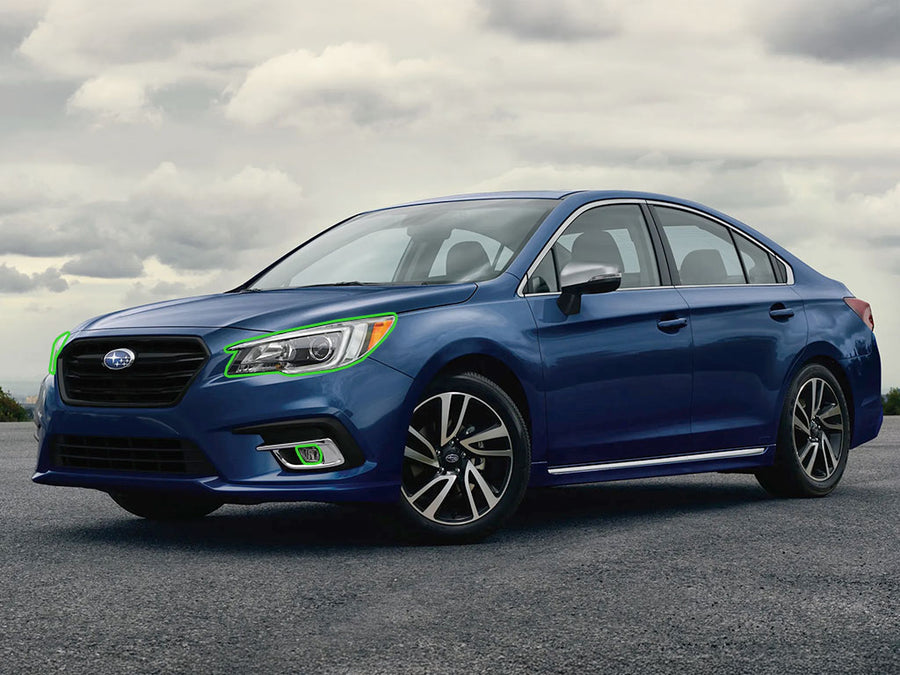 subaru legacy 2018-2019 Headlight Protection Installation Location