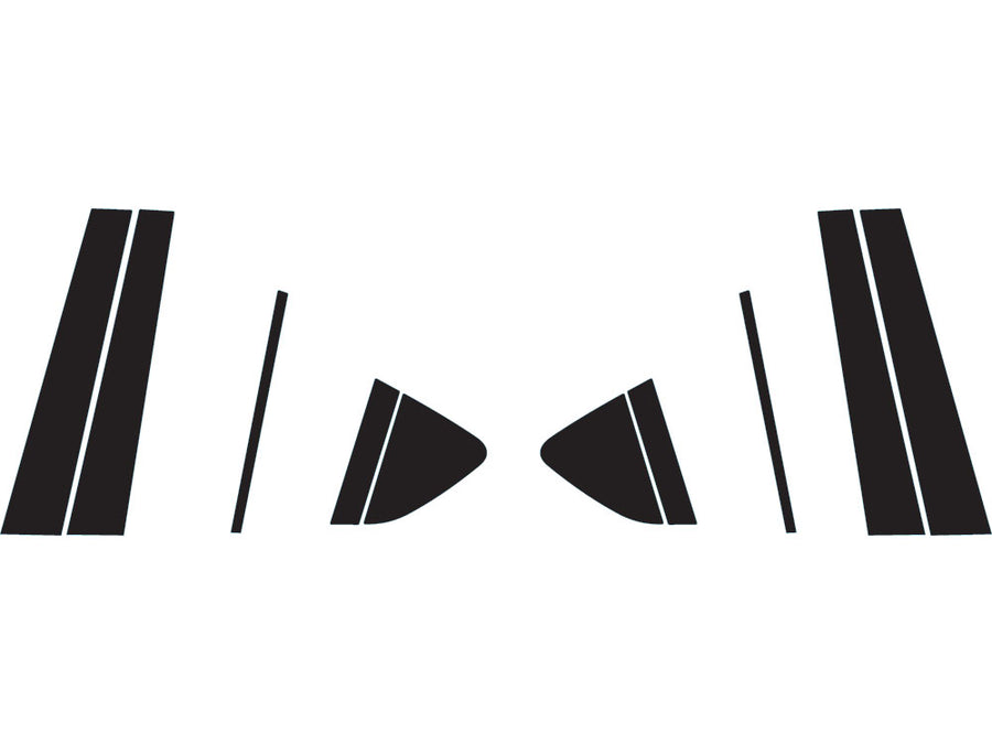 subaru legacy 2020-2024 Carbon Fiber Pillar Trim Diagram