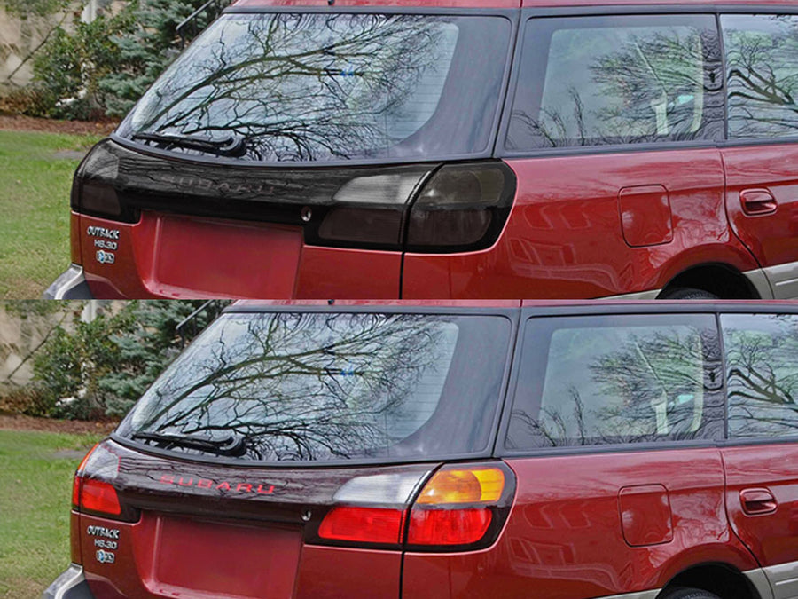 outback Before and After Smoked Taillights