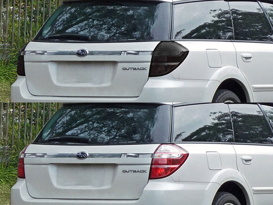 outback Before and After Smoked Taillights