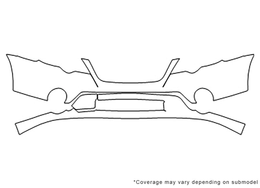 outback Avery Dennison Clear Bra Bumper Precut PPF Diagram