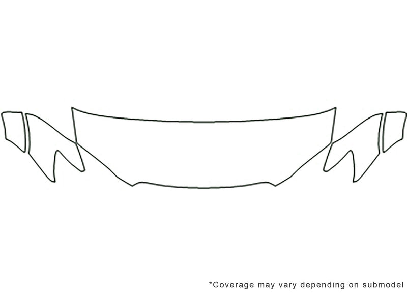 outback Avery Dennison Clear Bra Hood Precut PPF Diagram