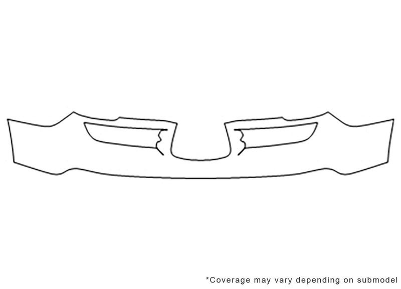 tribeca 3M Clear Bra Bumper Precut PPF Diagram