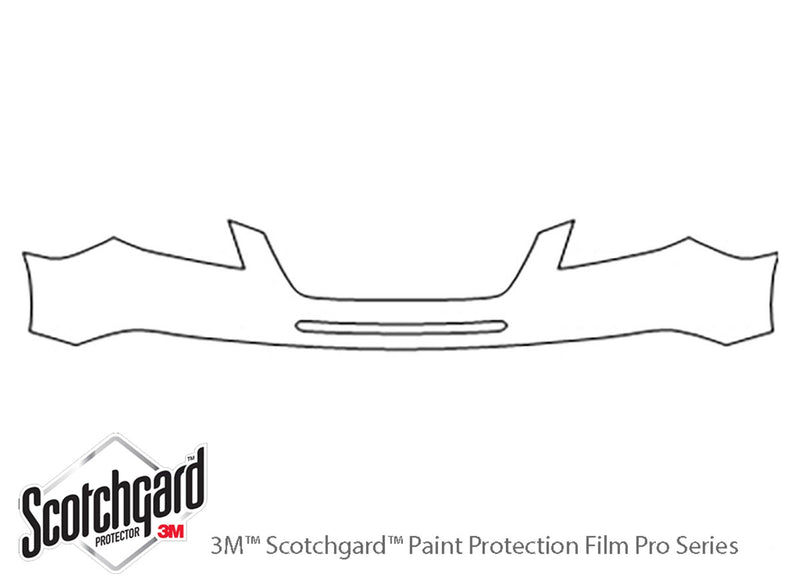 tribeca 3M Clear Bra Bumper Precut PPF Diagram
