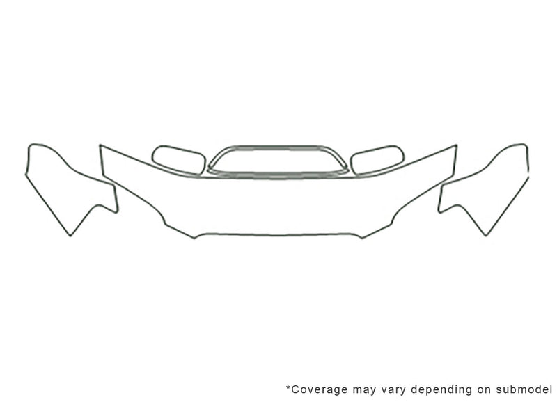 wrx Avery Dennison Clear Bra Hood Precut PPF Diagram