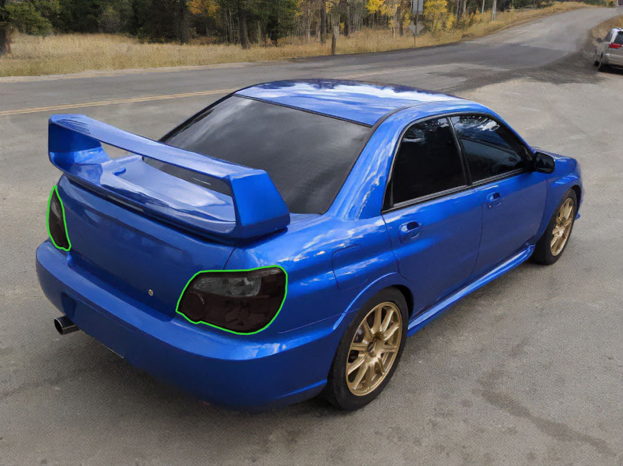 wrx (sedan) Tail Light Tint Installation Points