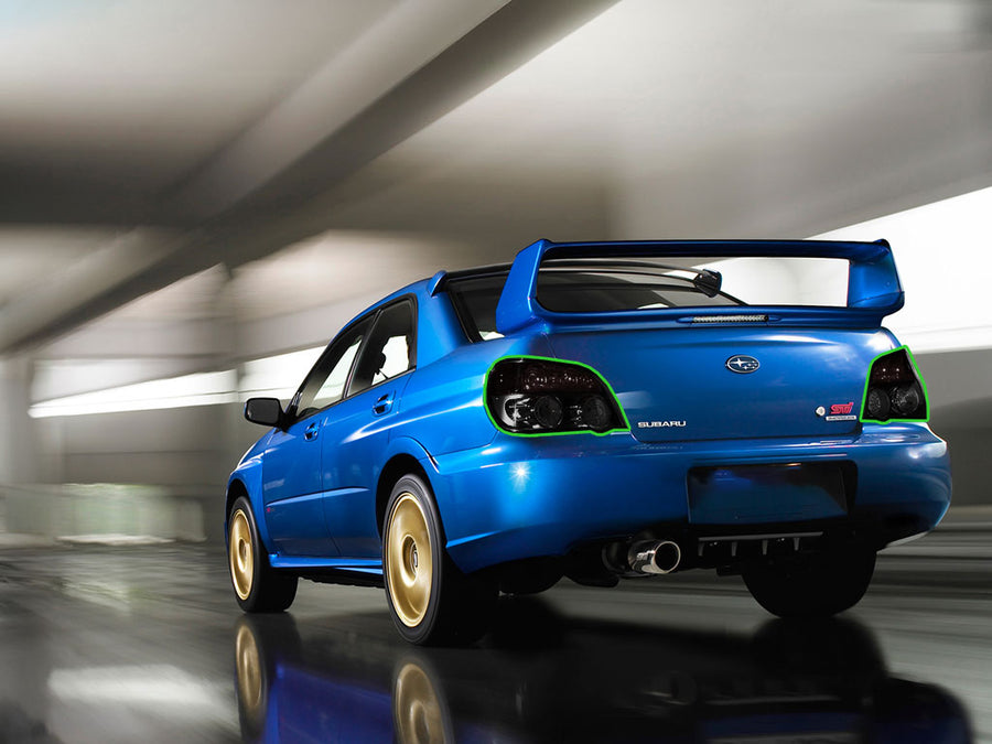 wrx (sti) Tail Light Tint Installation Points