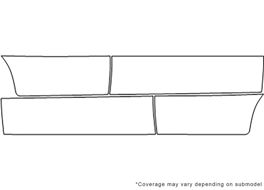 wrx Avery Dennison Clear Bra Door Cup Precut PPF Diagram