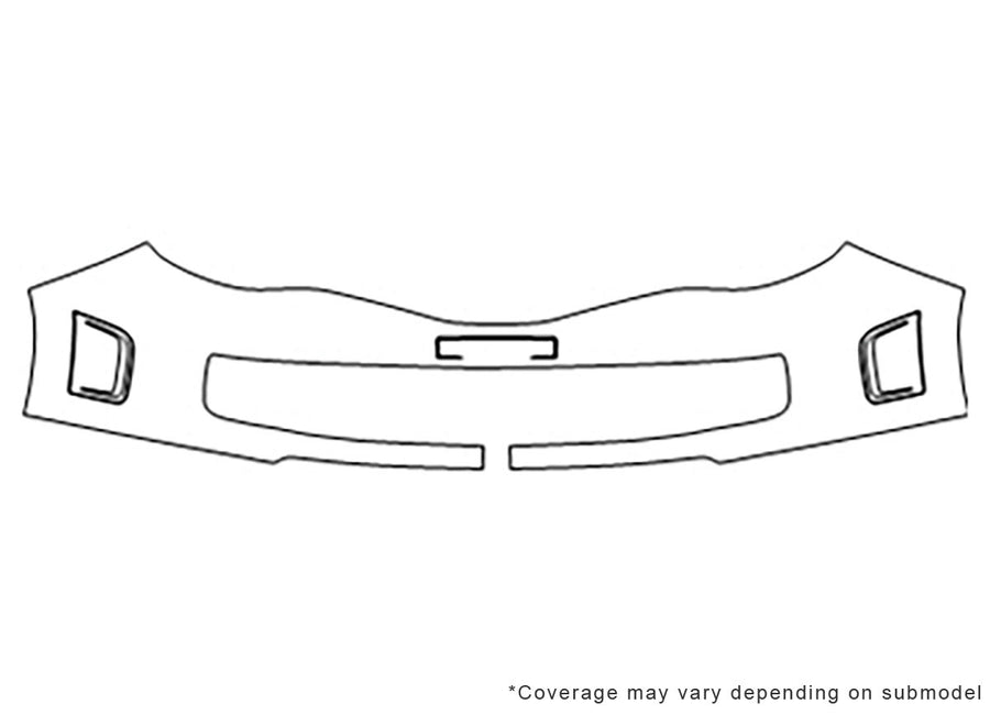 wrx Avery Dennison Clear Bra Bumper Precut PPF Diagram