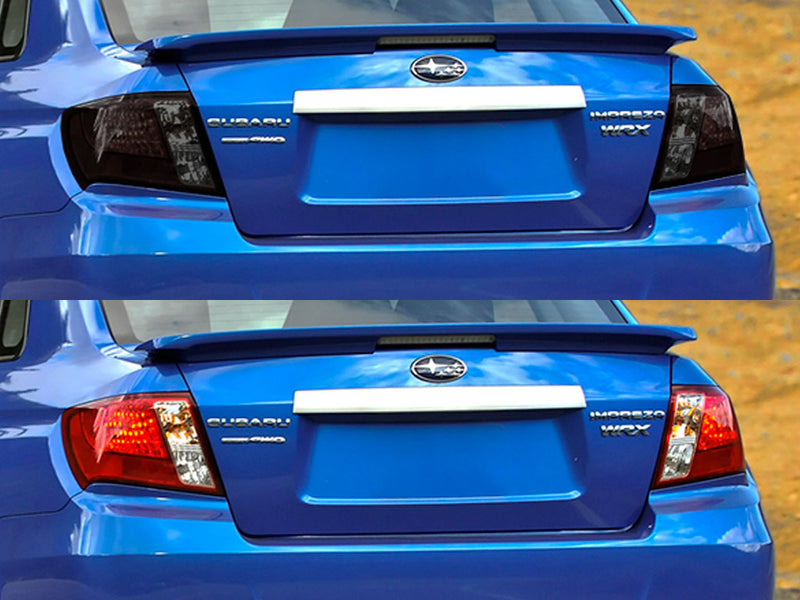 wrx (sedan) Before and After Smoked Taillights
