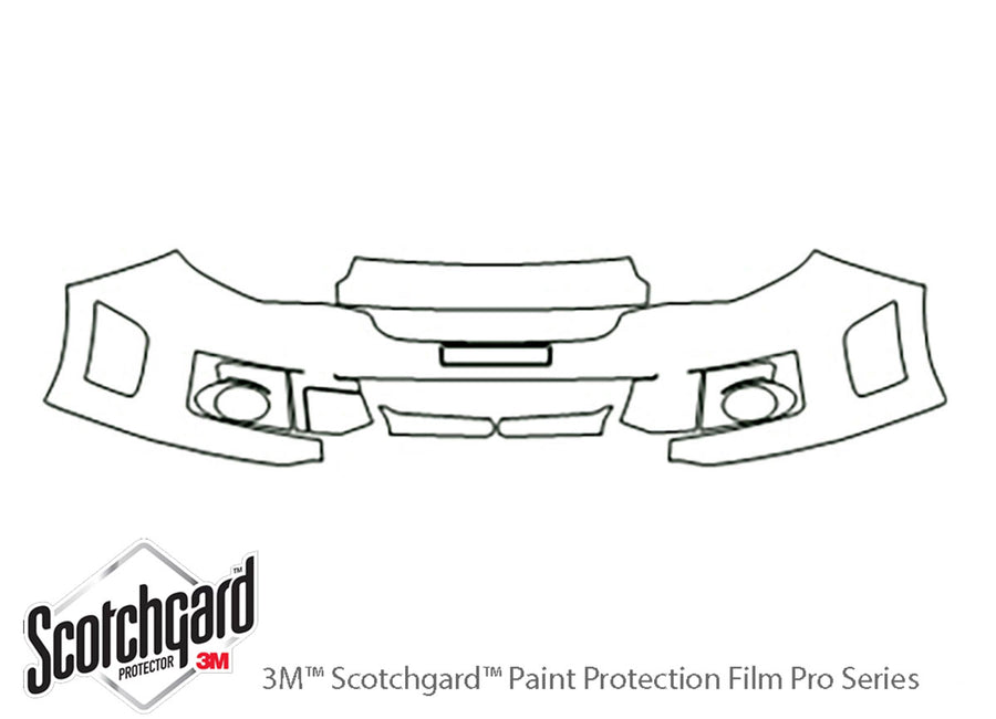 wrx 3M Clear Bra Bumper Precut PPF Diagram
