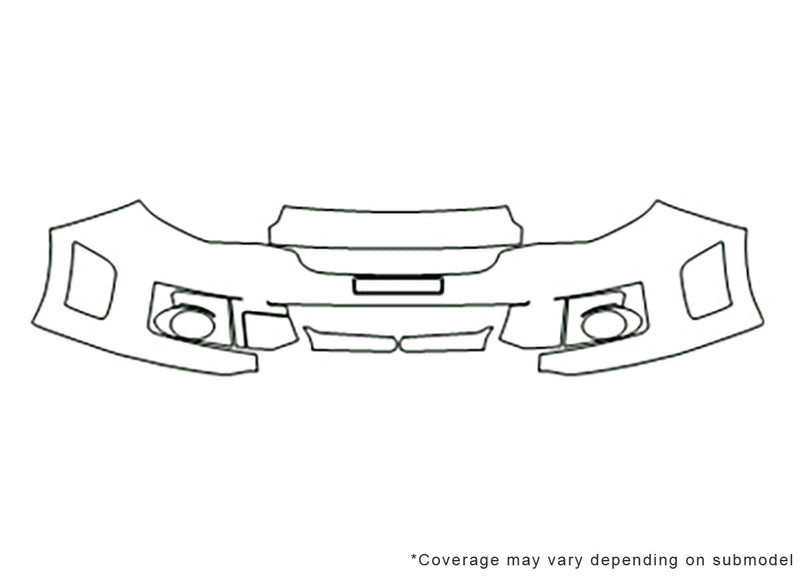 wrx Avery Dennison Clear Bra Bumper Precut PPF Diagram