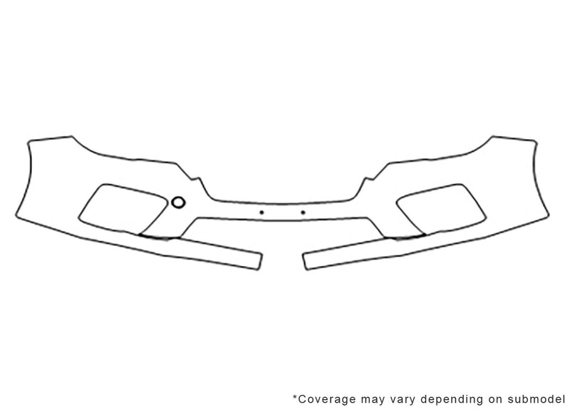 wrx 3M Clear Bra Bumper Precut PPF Diagram