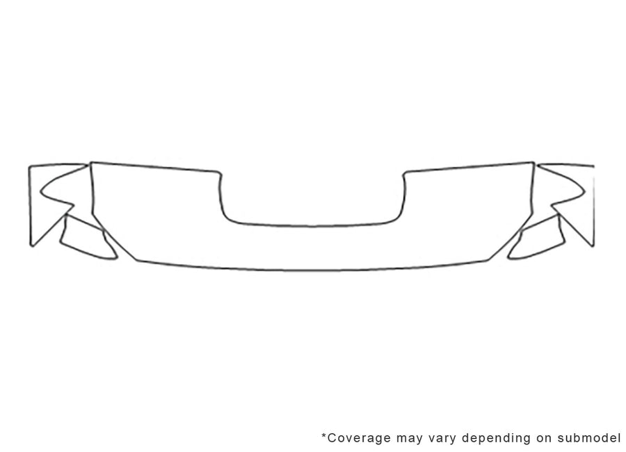 wrx Avery Dennison Clear Bra Hood Precut PPF Diagram