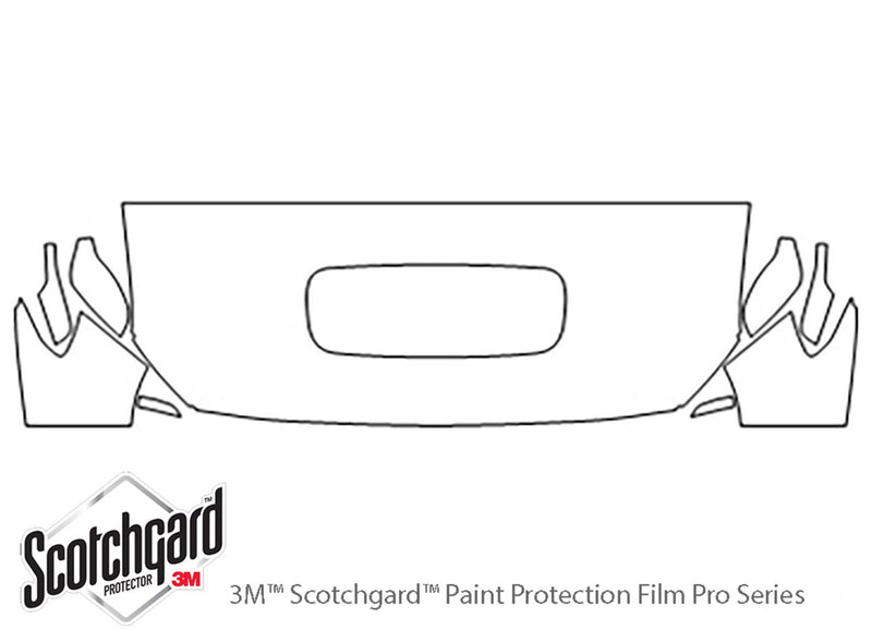 wrx 3M Clear Bra Hood Precut PPF Diagram