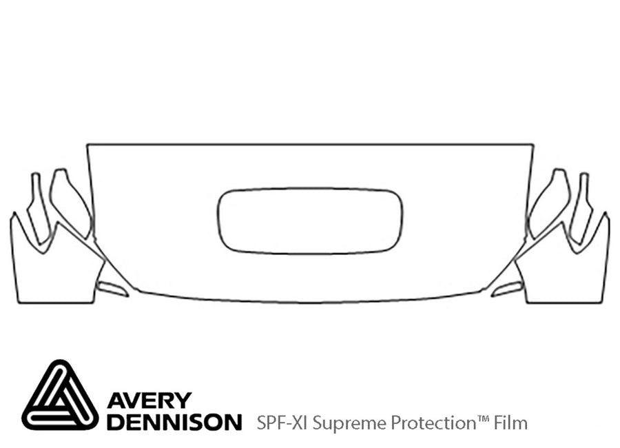 wrx Avery Dennison Clear Bra Hood Precut PPF Diagram