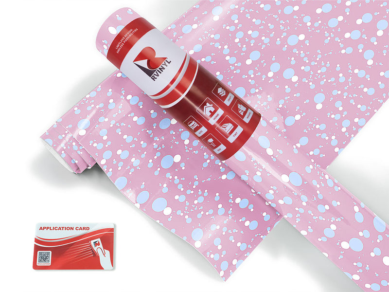 subtle blues polka dot Craft Vinyl Roll