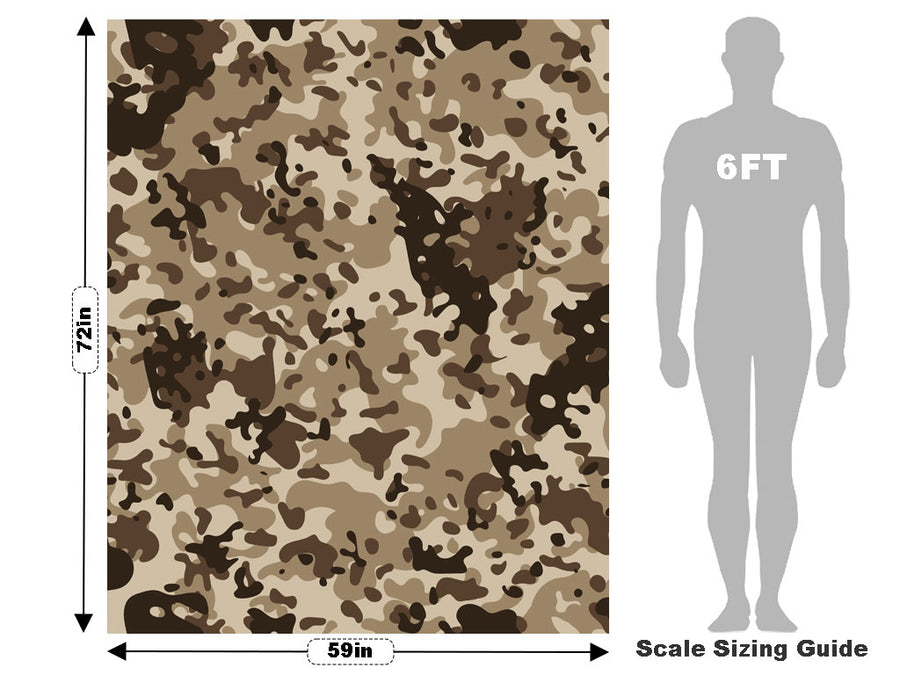 Subtropical Desert Camouflage Vehicle Wrap Scale~Rwraps Series 914 Subtropical Desert Camouflage Measurements~2