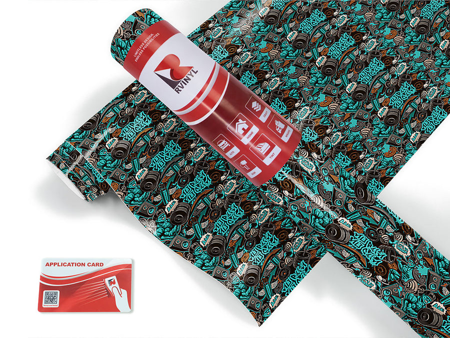 subway tunnels graffiti Craft Vinyl Roll