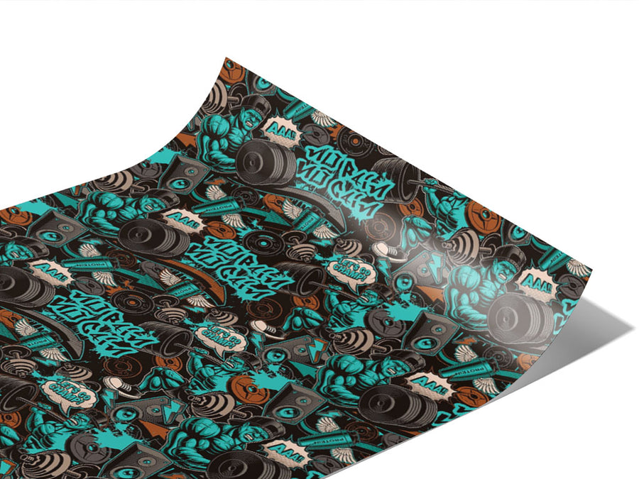 Subway Tunnels Graffiti Vinyl Wraps~Rwraps Series 914 Digitally Printed Vinyl Wrap~0