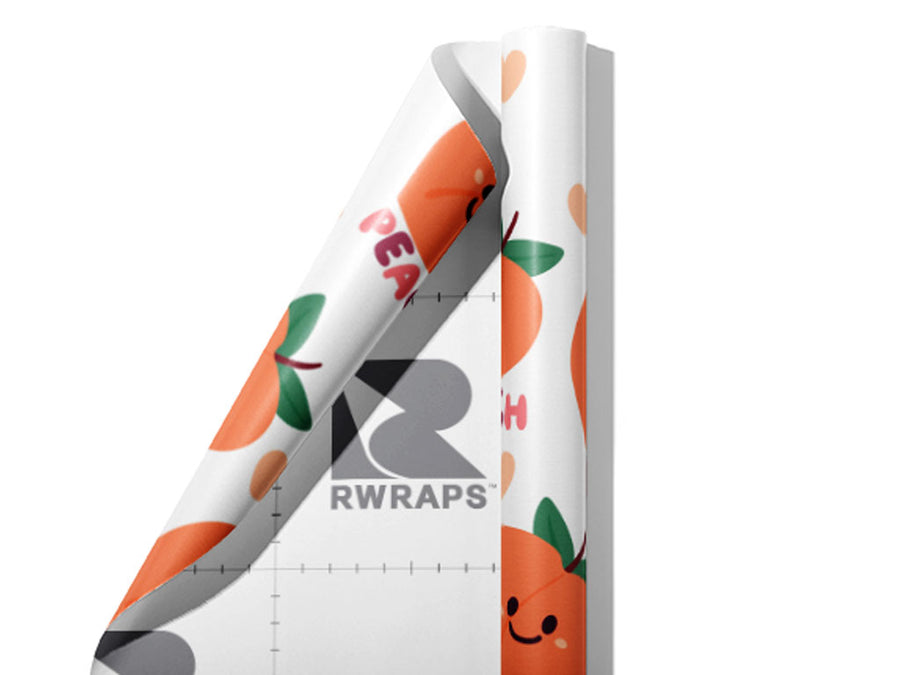 Such a Peach Fruit Wrap Film Sheets~Rwraps Series 914 Such a Peach Fruit Scrolled Sheet~3