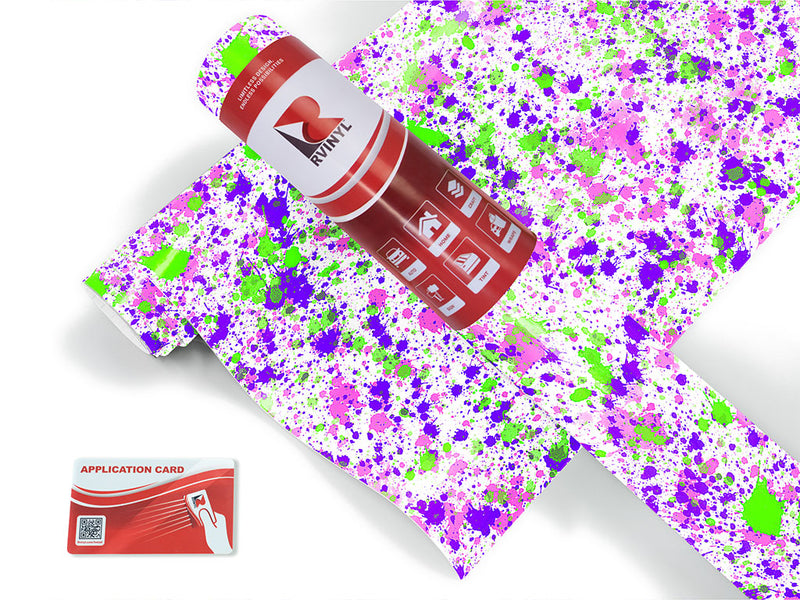 such fun paint splatter Craft Vinyl Roll