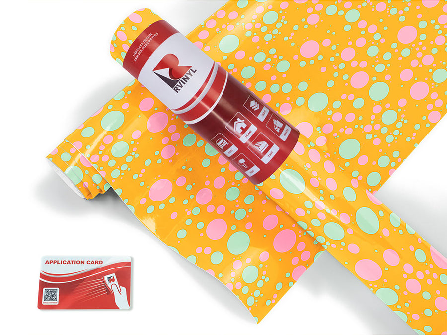sudden sunshine polka dot Craft Vinyl Roll