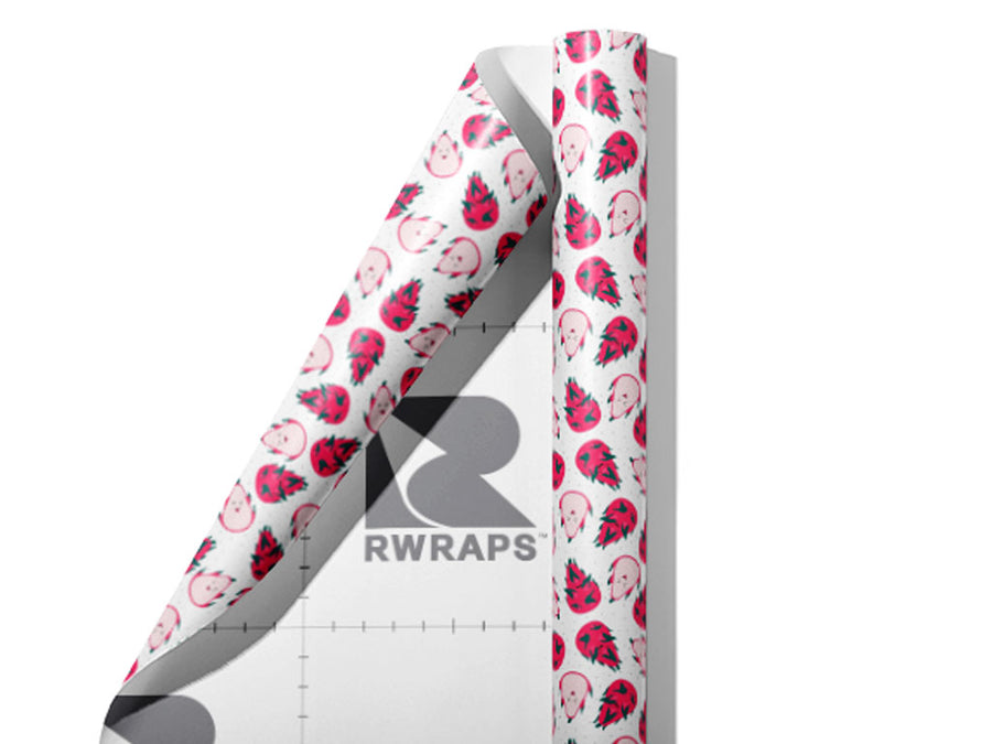 Sugar Dragons Fruit Wrap Film Sheets~Rwraps Series 914 Sugar Dragons Fruit Scrolled Sheet~3