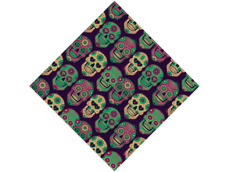 Sugar Skull Halloween Vinyl Wrap Pattern
