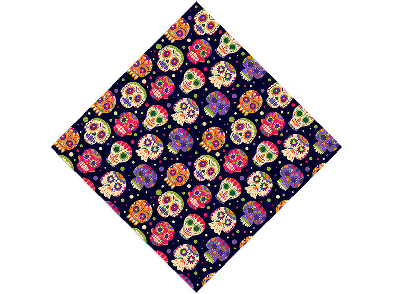 Sugar Skulls Day of the Dead Vinyl Wrap Pattern