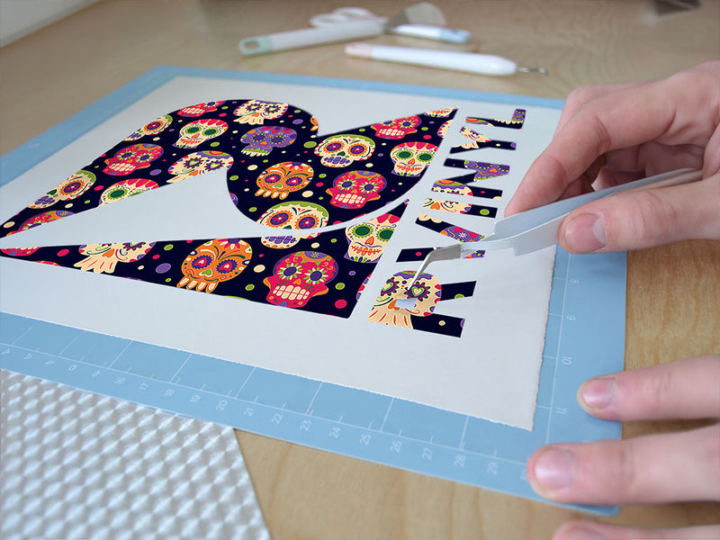 sugar skulls day of the dead Easy Weed Craft Vinyl