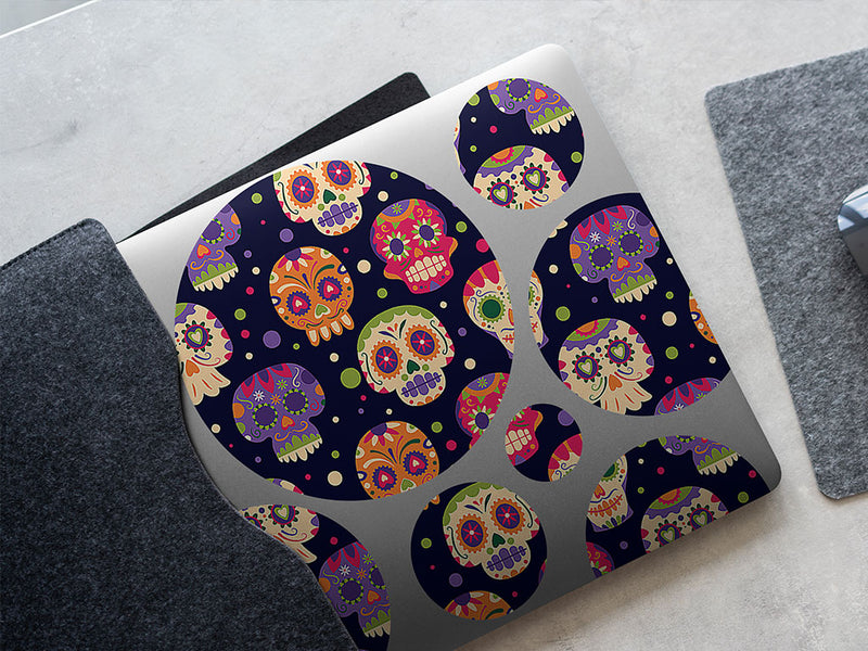 sugar skulls day of the dead DIY Laptop Stickers