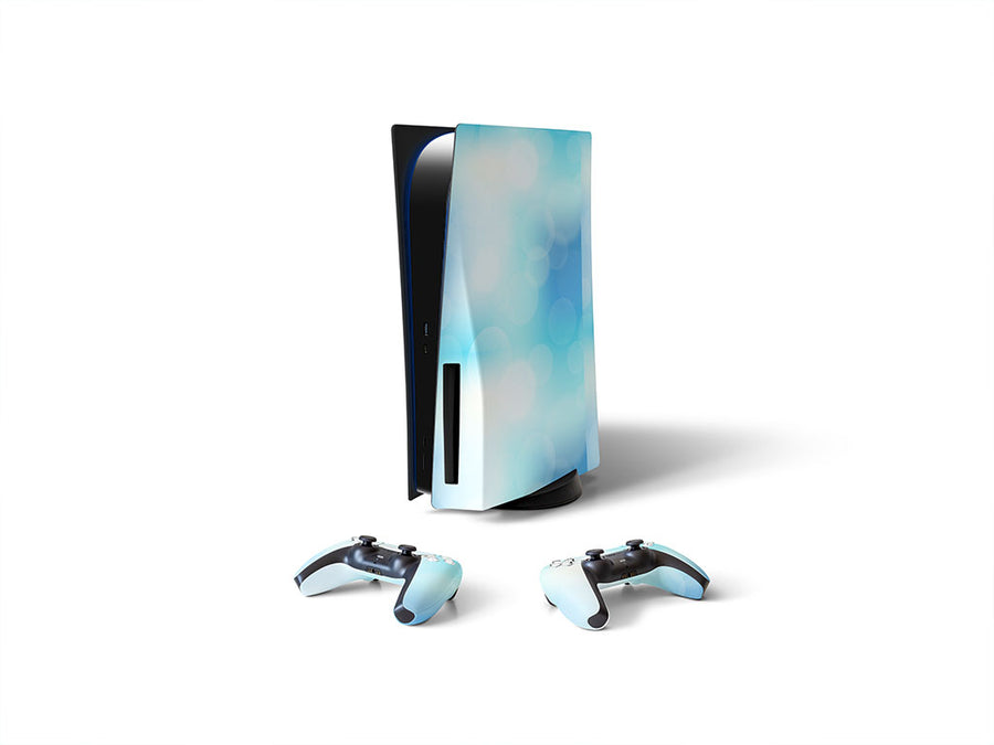 summer skies bokeh Sony PS5 DIY Skin