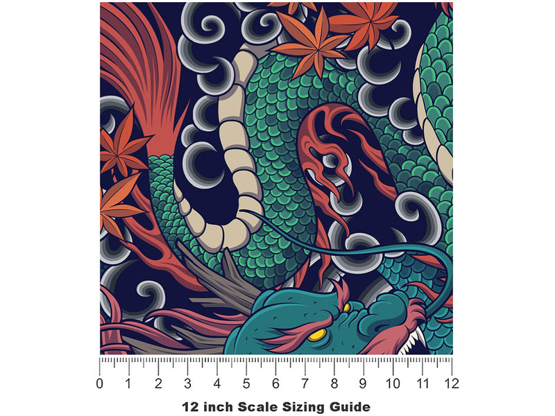 Summon Eternity Fantasy Vinyl Film Pattern Size 12 inch Scale~Rwraps Summon Eternity Fantasy Sizing Chart~2