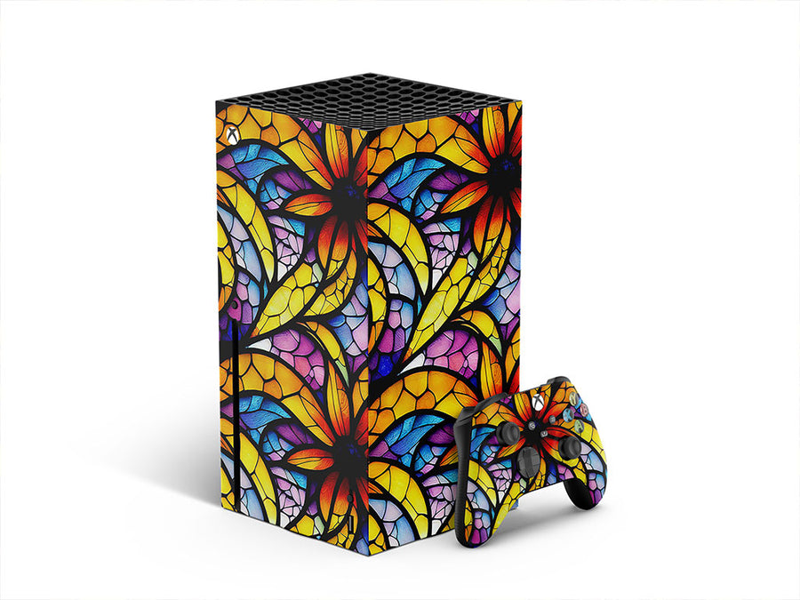 sunflower field stained glass XBOX DIY Decal